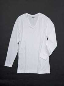 ウォーキンシステマ 長袖V首/発熱綿肌着