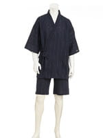 【じんべえ】播州ちぢみドビー甚平