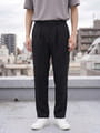 吸水速乾 麻風ワイドスラックスパンツ