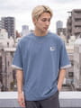吸水速乾 袖リブ配色 半袖Tシャツ
