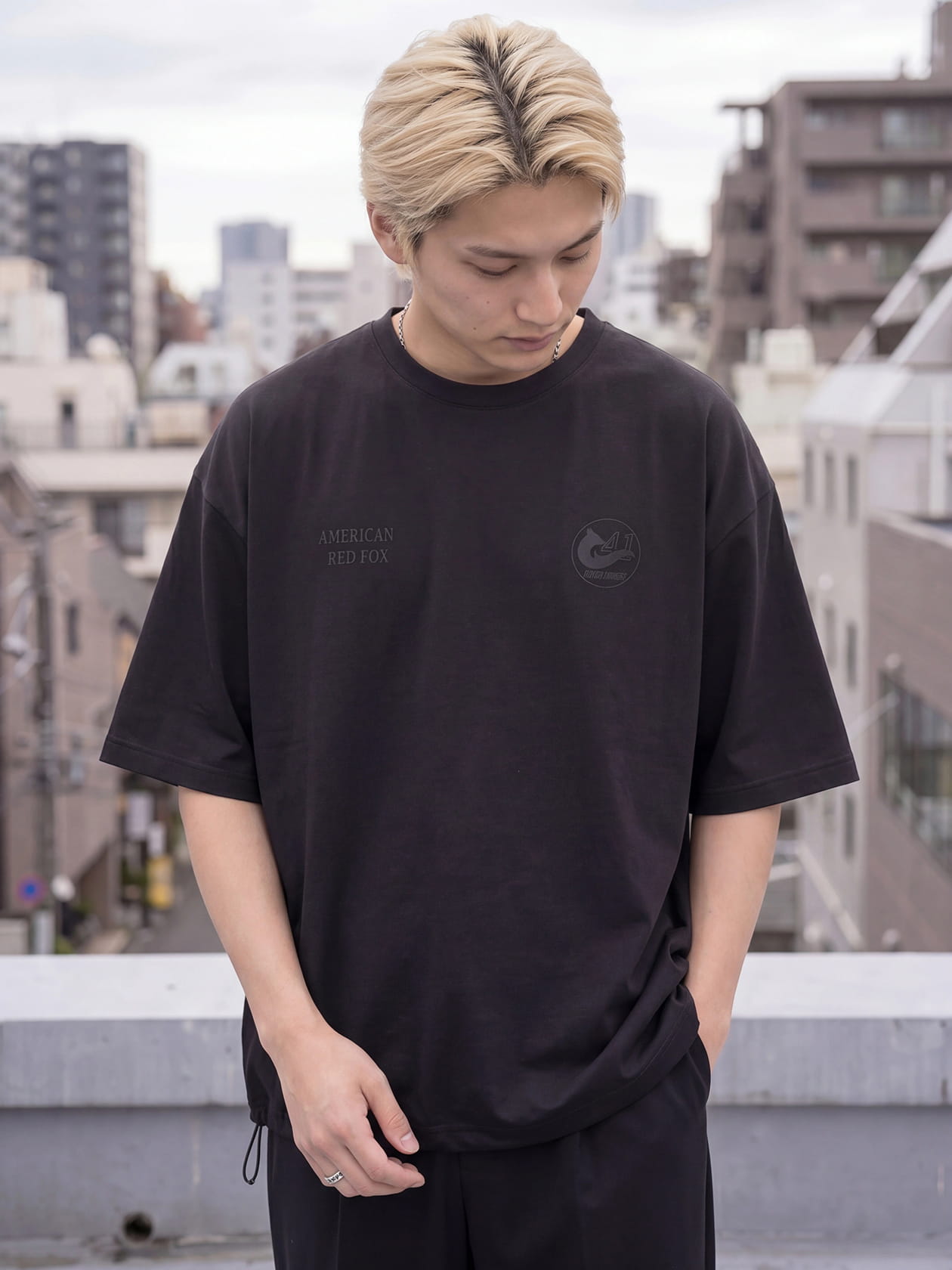 吸水速乾 ドローコード 半袖Tシャツ