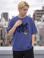 コットン天竺 フロッキープリント 半袖Tシャツ（0146328）｜ティー