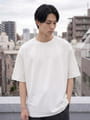 接触冷感 冷感ポンチ 筆記体ロゴ刺繍 半袖Ｔシャツ