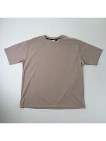 接触冷感 冷感ポンチ 筆記体ロゴ刺繍 半袖Ｔシャツ