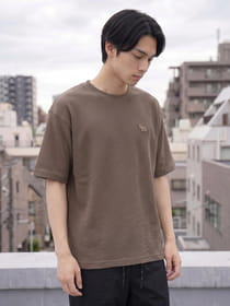 ワッフル クルーネック 半袖Tシャツ