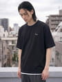 接触冷感 冷感ポンチ フェイクレイヤード クルーネック 半袖Tシャツ