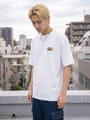 接触冷感 冷感天竺 背面キツネさがら刺繍 半袖Tシャツ