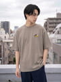 接触冷感 冷感天竺 背面キツネさがら刺繍 半袖Tシャツ
