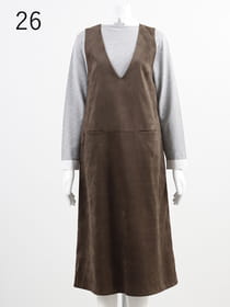 【サンプル】フェイクスエードジャンパースカート