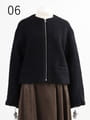 【サンプル】ウール混シャギーブルゾン