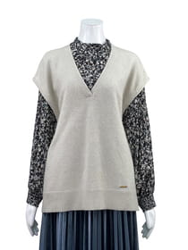 【サンプル】ラック―ン混Vネックベスト