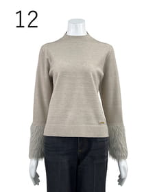 【サンプル】フェザーヤーンカフスニット　プルオーバー