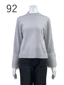 【サンプル】フェザーヤーンカフスニット　プルオーバー