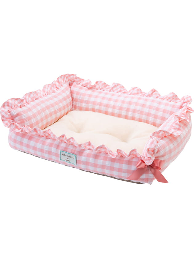 Retoro Gingham スクエアペットベッドS