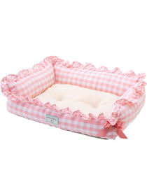 Retoro Gingham スクエアペットベッドS