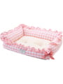 Retoro Gingham スクエアペットベッドL