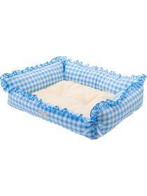 【3buy40%OFF！対象商品】Retoro Gingham スクエアペットベッドL