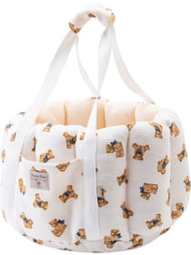 【3buy40%OFF！対象商品】くまプリントワッフル ペット用2WAYドライブバッグ