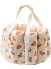 【3buy40%OFF！対象商品】くまプリントワッフル ペット用2WAYドライブバッグ