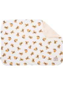 くまプリントワッフル ペット用ブランケット