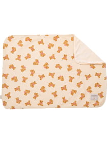 くまプリントワッフル ペット用ブランケット