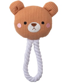 【3buy40%OFF！対象商品】鳴き笛入り ペット用くま顔TOY