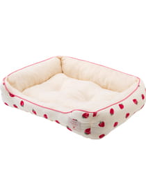 いちごプリントダブルガーゼ スクエアペットベッドS
