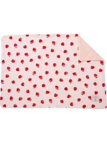 いちごプリントダブルガーゼ ペット用 ブランケット