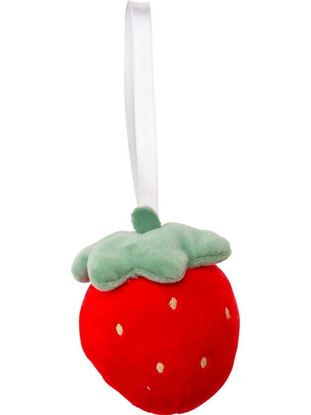 鳴き笛入り ペット用いちごTOY