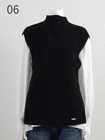 【サンプル】ニットベスト×ブラウス（アンサンブル）