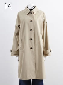 【サンプル】薄手裏付きコート
