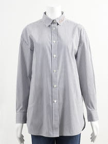 【サンプル】ドロップショルダーシャツブラウス