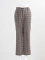 【サンプル】ウール混起毛チェック柄ストレートパンツ