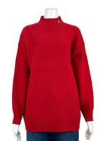 未使用タグ付☆Miss edi Collection ニットプルオーバー白 サンプル】ビッグシルエットプルオーバー（2380111）｜ミスエディ