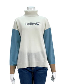 【サンプル】カシミア混タートルネックプルオーバー