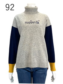 【サンプル】カシミア混タートルネックプルオーバー