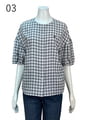 【サンプル】ソフトチェックブラウス