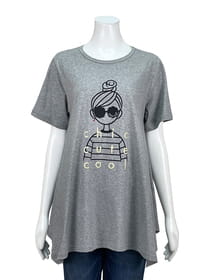 【サンプル】クールローレルフレアーラインカットソー