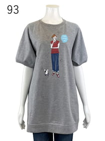 【サンプル】チュニック丈プリントカットソープルオーバー