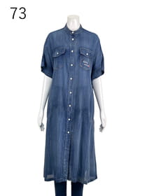 【サンプル】2.2oz綾デニムロングブラウス