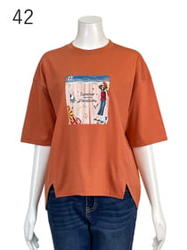 【サンプル】切替ギャザーAラインカットソー