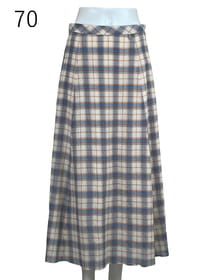 【サンプル】コットンガーゼチェックスカート