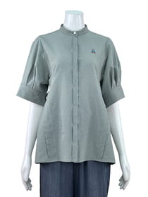 【サンプル】サッカーチェックブラウス