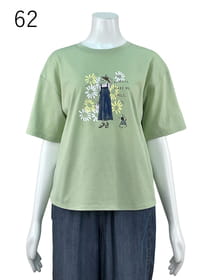 【サンプル】フラワーモチーフプリントカットソー