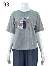 【サンプル】フラワーモチーフプリントカットソー