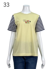 【サンプル】袖ボーダードッキングTシャツ