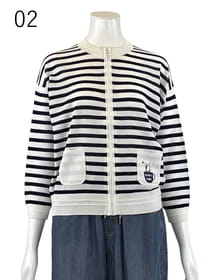 【サンプル】綿強撚メッシュニットブルゾン