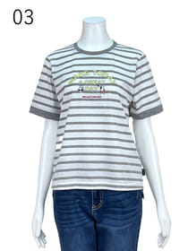 【残りわずか】 サンプル】エディーちゃんボーダーカットソー（2440660）｜ミス トップス