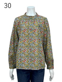 【サンプル】コットンフラワープリントブラウス