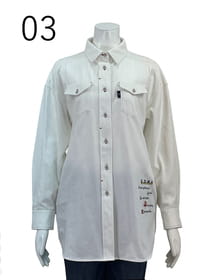 【サンプル】起毛カラーデニムチュニックシャツ